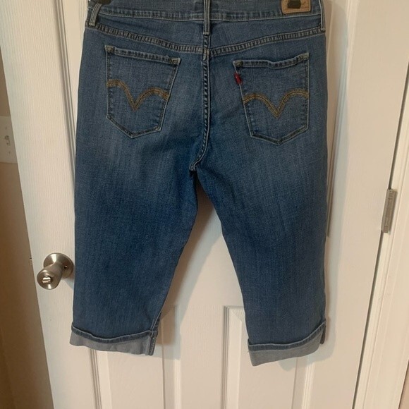 Levi’s 515 Capri Blue Jeans Size 10 - Picture 3 of 5
